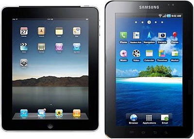 Apple iPad and Samsung Galaxy Tab 10.1