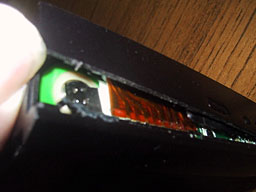 circuit board inside battery
