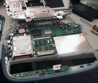 Inside a Clamshell iBook