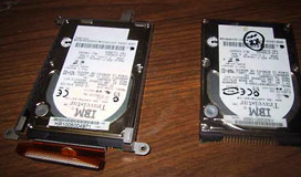 two notebook hard drives