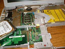 removing the hard drive