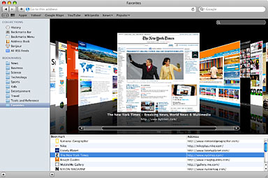 Cover Flow in Safari 4