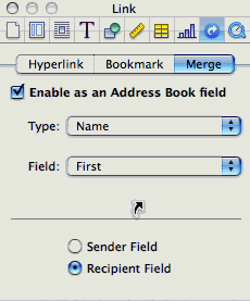 Pages 2.0 supports Address Book links
