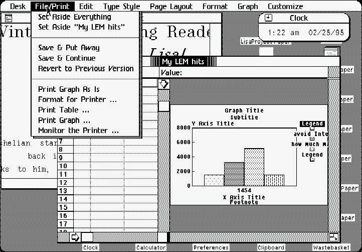 Lisa menu