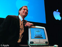 Steve Jobs introducing the iMac in 1998