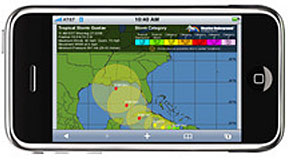 Tracking hurricane Gustav
