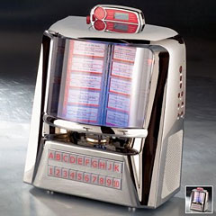 Hammacher Schlemmer Classic Diner CD and iPod Jukebox