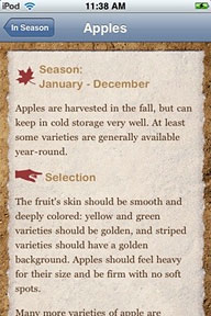 In Season for iPhone and iPod touch