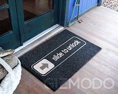 Slide to Unlock doormat