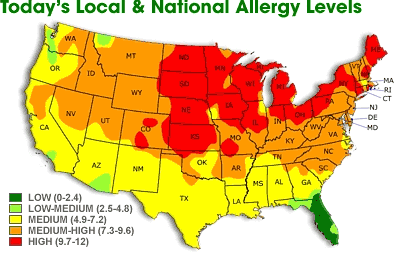 Pollen map