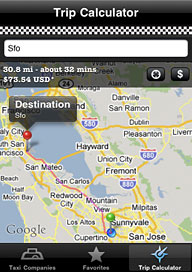 Rocket Taxi's Trip Calculator
