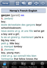 Harrap's Talking French-English Dictionary for iPhone