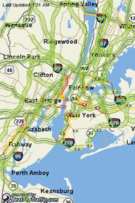New York city traffic map