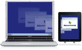 MaxiVista turns iPad into a second PC display