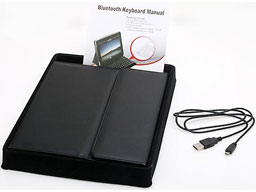 PU Leather Case with Bluetooth Keyboard for iPad 2