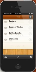 Tea App on iPhone