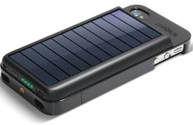 Mobius Rechargeable Battery Case with Solar Panel for iPhone 4