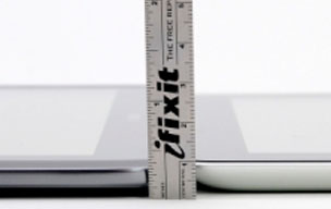 Thickness of iPad and Galaxy Note 10.1