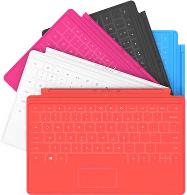 Surface with Windows RT colors