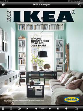 IKEA catalog on the iPad