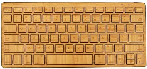 Impecca Bamboo Bluetooth Keyboard