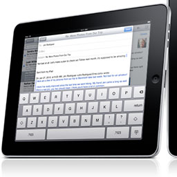 iPad running new Mail app