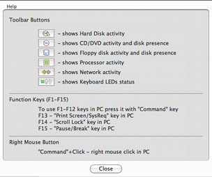 Guest PC Toolbar buttons
