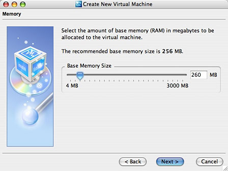 Set memory size