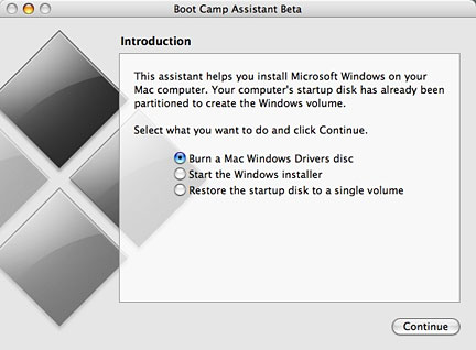 Boot Camp Assistant Beta