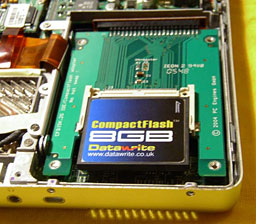 8 GB flash card inside PowerBook
