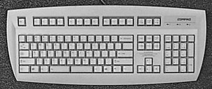 Compaq's split space bar keyboard