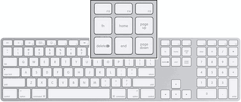 Aluminum USB keyboard has a fn key