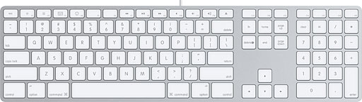 Apple's aluminum keyboard