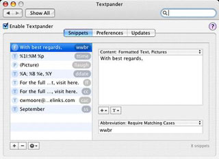 Tespander interface