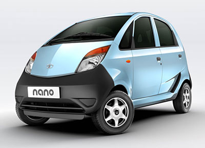front view of Tata Nano