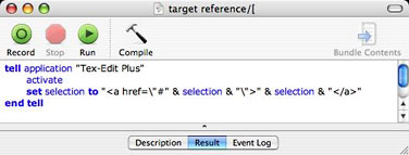 Target Reference script