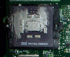 Pismo CPU with excess thermal paste