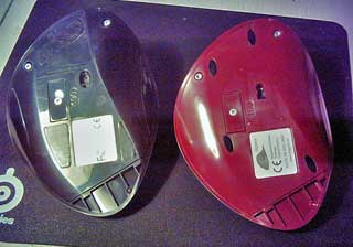 The BlueRay Handshoe Mouse has larger glide pads