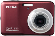 Pentax Optio E90 in red