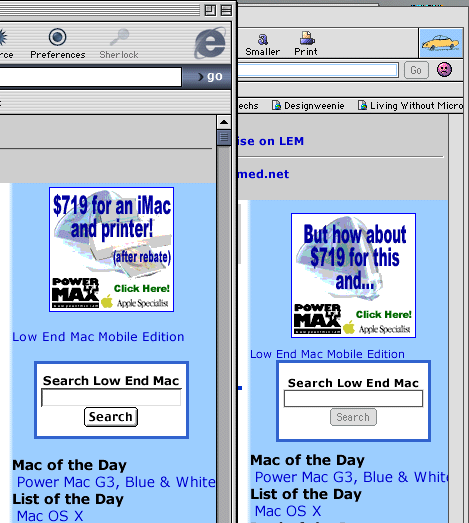 iCab and Internet Explorer