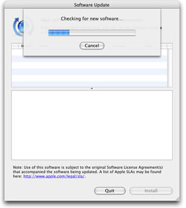 Software Update in Mac OS X
