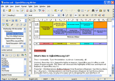 OpenOffice.org's Writer module