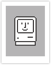 Happy Mac icon designed by Susan Kare