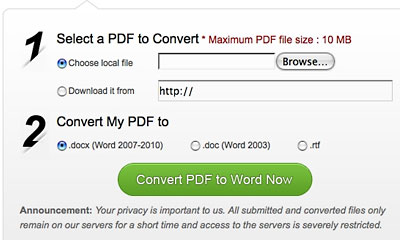 Wondershare Free PDF to Word Conversion