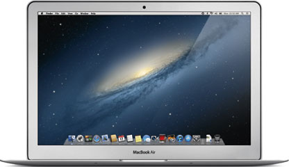 OS X 10.8 Mountain Lion on MacBook Air