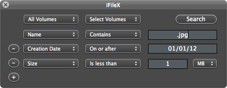 iFileX search utility