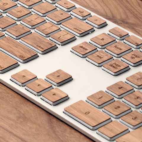 Lazerwood Keys for Apple Extended Keyboard