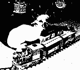 1-bit undithered image