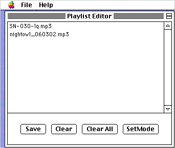 Playlist Editor