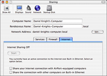 Internet Sharing